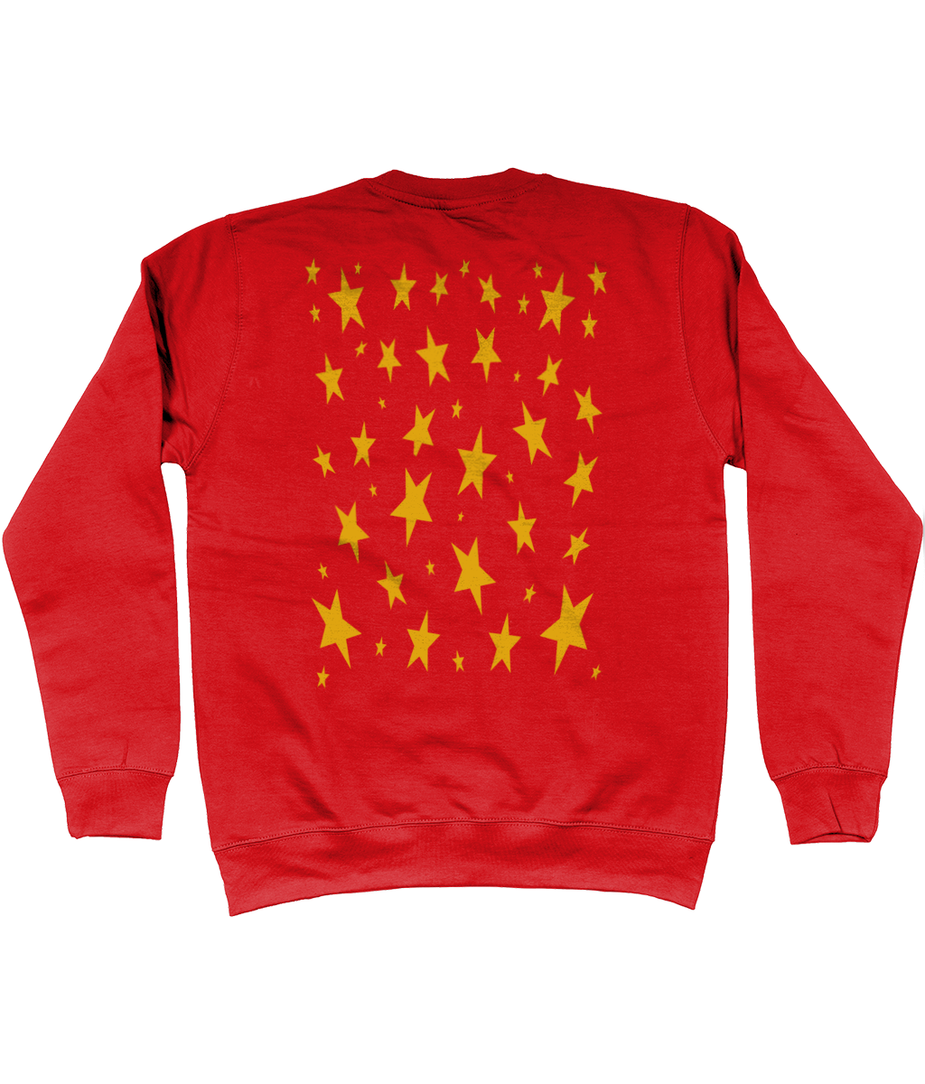 Sweatshirt = Back with the stars