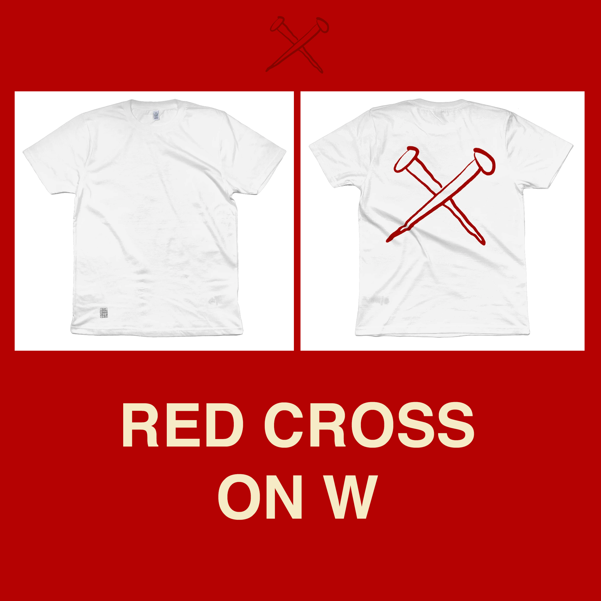 T-shirt = Red Cross on W